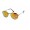 RayBan Icons Round Metal RB3447 Black Yellow Flash Sunglasses