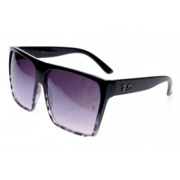 RayBan Clubmaster RB2128 Sunglasses Black Frame Bright Purple Lens AFK