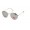 RayBan Icons Round Metal RB3447 Gold Frame Silver Mirror Lens Sunglasses