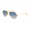 RayBan RB3025 Aviator Sunglasses Gold Frame Crystal Gradient Blue Polarized Lens