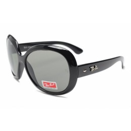 RayBan RB4098 Jackie Ohh II Sunglasses Shiny Black Frame Grey Lens