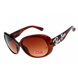 RayBan Jackie Ohh RB7019 Sunglasses Dark Red Frame Tawny Lens AIV