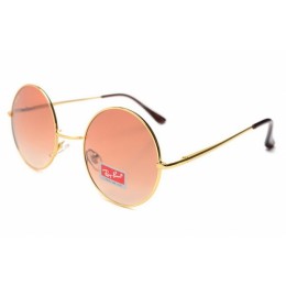 RayBan RB3088 Sunglasses Gold Frame Brown Lens
