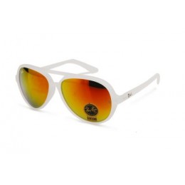 RayBan Cats 5000 Flash RB4125 Yellow White Sunglasses