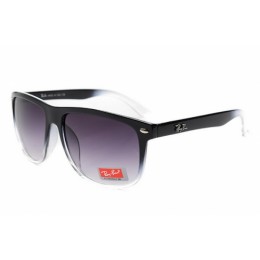 RayBan RB4147 Sunglasses Black Clear Frame Purple Lens