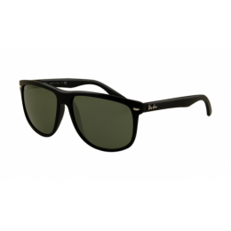 RayBan RB4147 Sunglasses Black Frame Light Green Polarized Lens