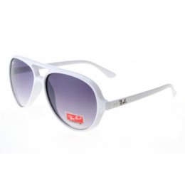 RayBan Cats 5000 Classic RB4125 Purple White Sunglasses