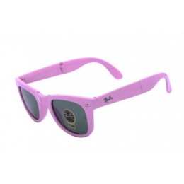 RayBan Wayfarer Folding Flash RB4105 Green Pink Sunglasses