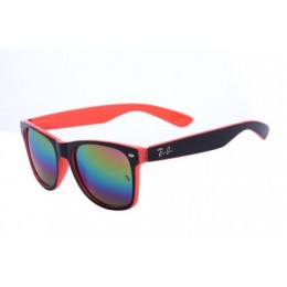 RayBan Wayfarer Color Mix RB2140 Multicolor Orange Sunglasses