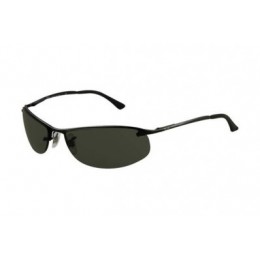 RayBan Top Bar RB3179 Sunglasses Matte Black Frame Green Polarized Lens