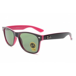 RayBan RB2712 Sunglasses Black Pink Frame Green Lens