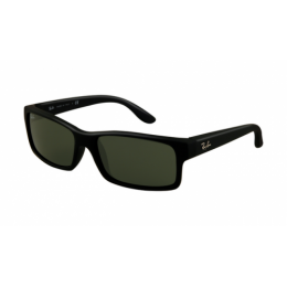 RayBan RB4151 Sunglasses Black Rubberize Frame Green Lens Online