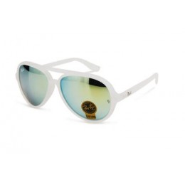RayBan Cats 5000 Flash RB4125 Blue White Sunglasses
