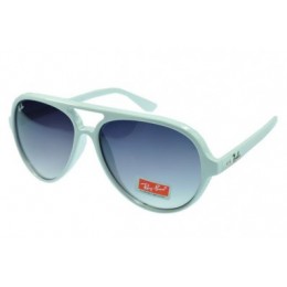 RayBan Cats 5000 Classic RB4125 Blue White Sunglasses