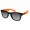 RayBan Wayfarer RB1878 Sunglasses Orange Black Frame Gray Lens AKW