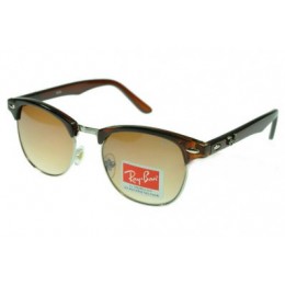 RayBan Clubmaster Classic RB3016 Brown Sunglasses