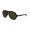 RayBan Cats RB4125 Sunglasses Shiny Black Frame Green Lens AFG