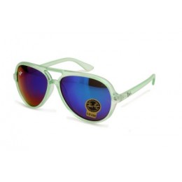 RayBan Cats 5000 Flash RB4125 Dark Blue Green Sunglasses
