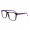 RayBan Clubmaster RB2428 Sunglasses Purple Black Frame Transparent Lens AGR