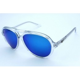 RayBan RB4125 Cats 5000 Sunglasses Crystal Frame Blue Lens