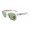 RayBan RB2712 Sunglasses White Frame Green Lens