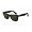 RayBan Wayfarer RB2140 Sunglasses Black Frame Crystal Green Lens AND