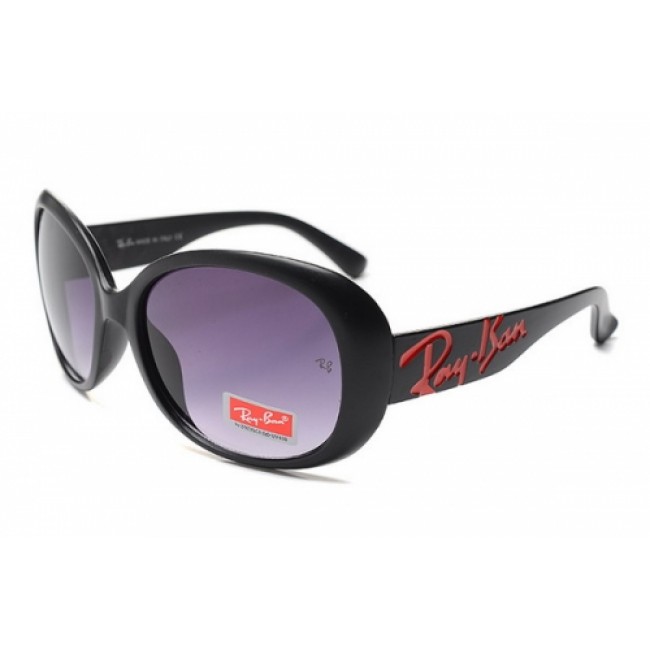 RayBan RB7097 Sunglasses Black Frame Purple Lens