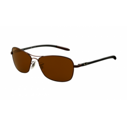 RayBan RB8302 Tech Sunglasses Brown Frame Brown Polar