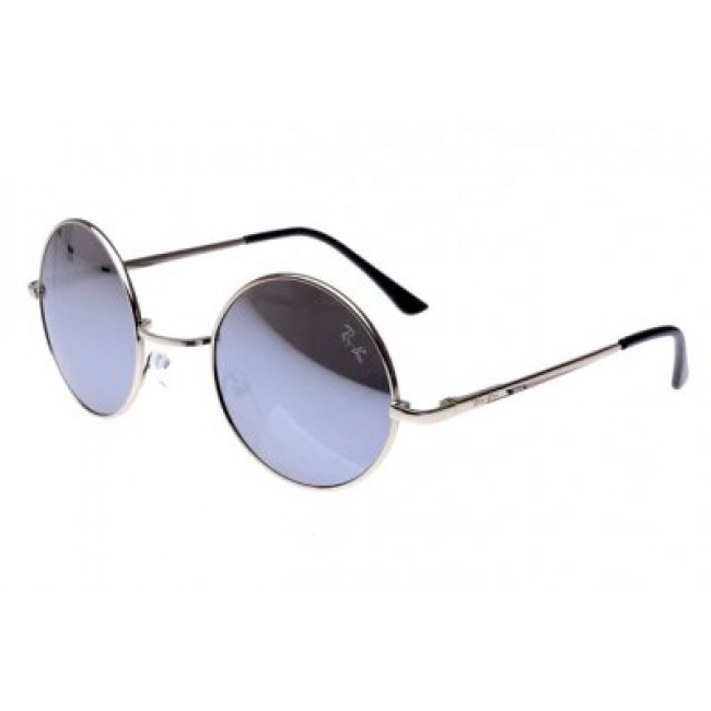 RayBan Icons RB8008 Sunglasses Silver Frame Bright Grey Lens AEB