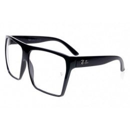 RayBan Clubmaster RB2128 Sunglasses Black Frame Transparent Lens AFN