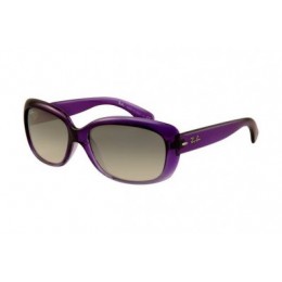 RayBan Jackie Ohh RB4101 Sunglasses Purple Frame Crystal Brown Gradient Lens AIE