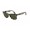RayBan Wayfarer RB2140 Sunglasses Gray Frame Crystal Green Lens ANO