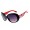 RayBan Jackie Ohh RB7019 Sunglasses Red Black Frame AIX