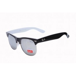 RayBan Clubmaster Classic YH81061 Silver Mirrored White Sunglasses