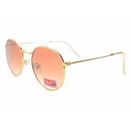 RayBan RB3089 Sunglasses Gold Frame Brown Lens