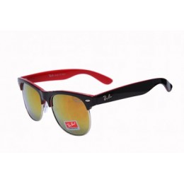 RayBan Clubmaster Classic YH81061 Yellow Red Sunglasses