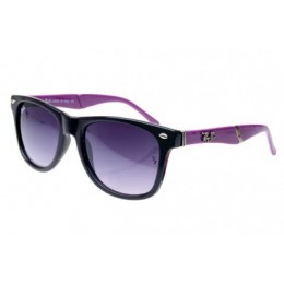 RayBan Wayfarer RB627 Sunglasses Black Purple Frame AQO