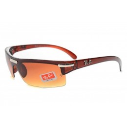 RayBan Active Lifestyle Semi-Rimless RB4085 Colored Transparent Brown Sunglasses