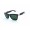 RayBan RB2157K Wayfarer Sunglasses Black Silver Frame Green Lens