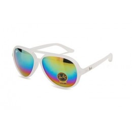 RayBan Cats 5000 Flash RB4125 Multicolor White Sunglasses