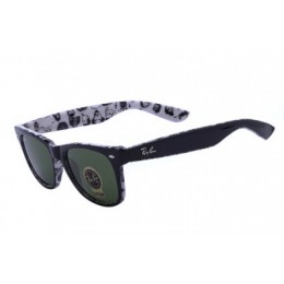 RayBan Wayfarer Rare Prints RB2140 Green Black Sunglasses Discount