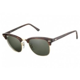 RayBan Clubmaster RB3016 Mock Tortoise Arista Frame Crystal Green Lens Sunglasses