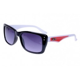 RayBan Caribbean RB4148 Sunglasses White Black Frame AEN