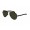 RayBan Aviator RB8307 Sunglasses Shiny Black Frame Crystal Light Green Lens AKO