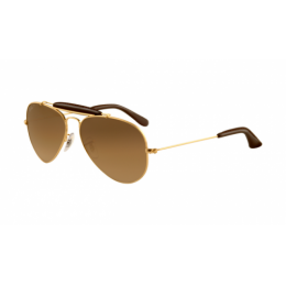 RayBan RB3422Q Sunglasses Gold Frame Brown Photochromic Polarized Lens