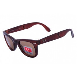 RayBan Wayfarer Folding Flash RB4105 Brown Sunglasses