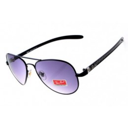 RayBan Aviator Carbon Fibre RB8307 Purple Black Sunglasses