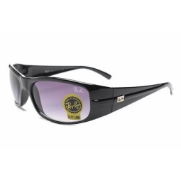 RayBan RB2515 Sunglasses Shiny Black Frame Purple Lens