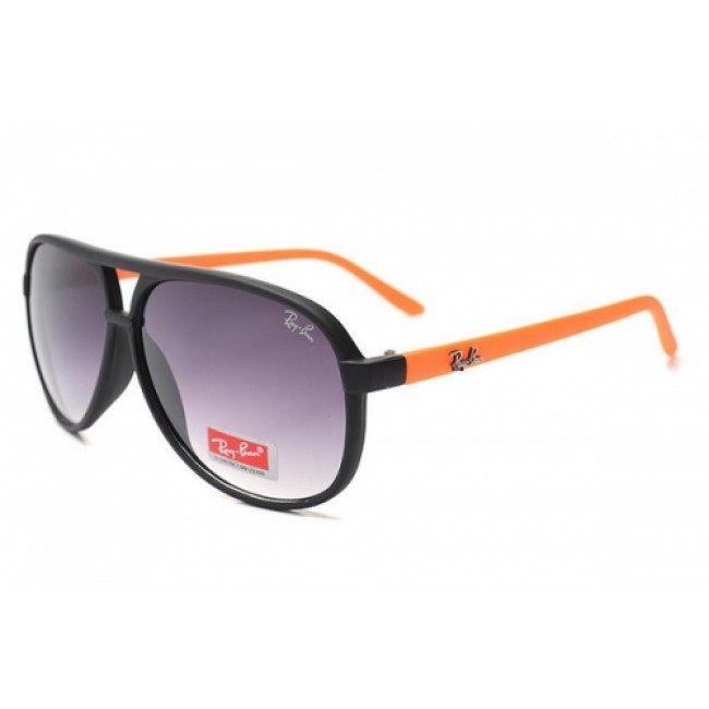 RayBan RB8975 Sunglasses Black Orange Frame Purple Lens