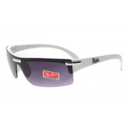 RayBan Active Lifestyle Semi-Rimless RB4085 White Sunglasses
